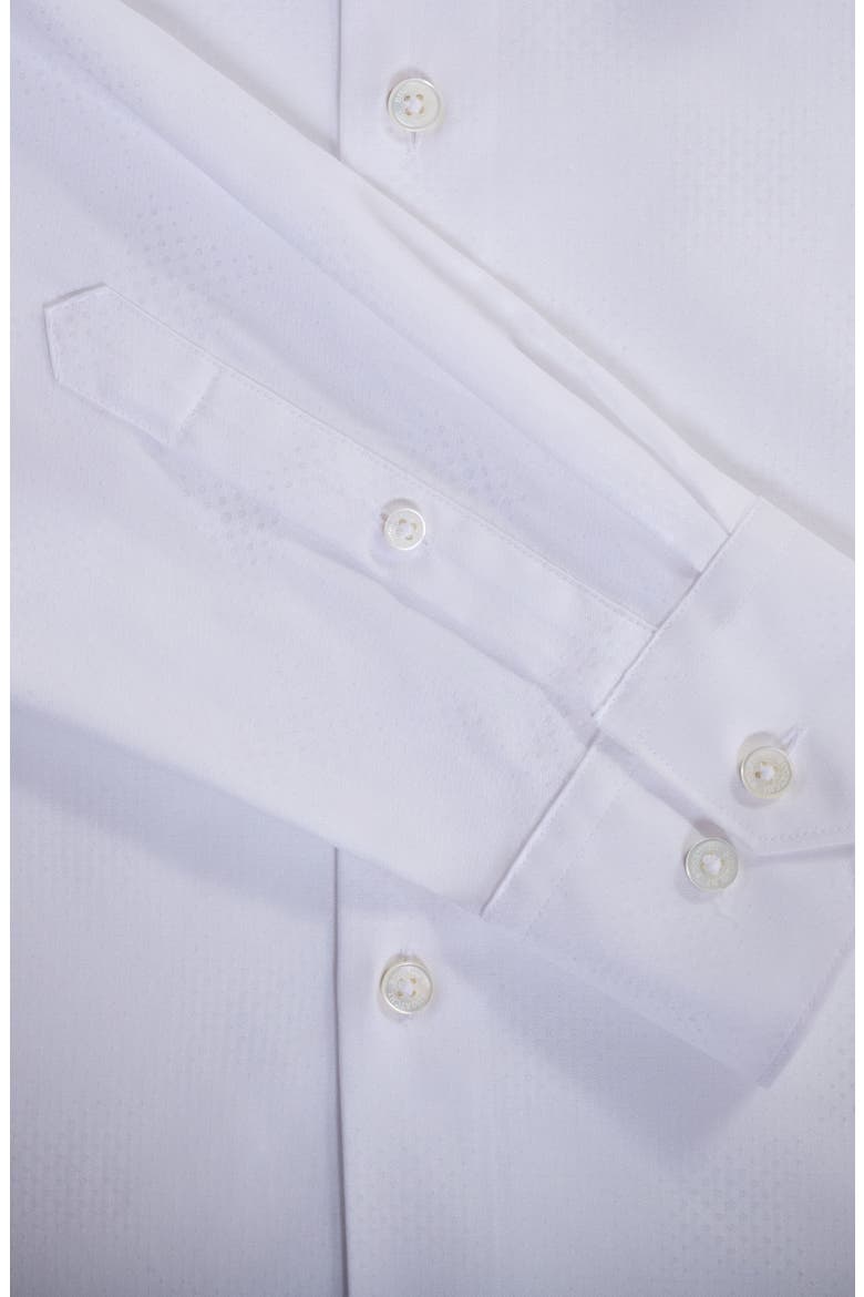 Axel Shaped Fit Stretch Cotton Button-Up Shirt, Alternate, color, WHITE
