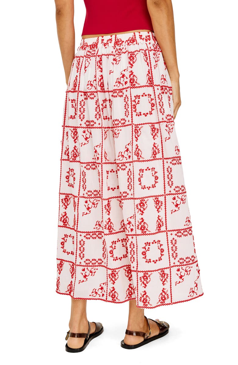 Rails Dax Floral Embroidered Cotton Maxi Skirt, Alternate, color, 