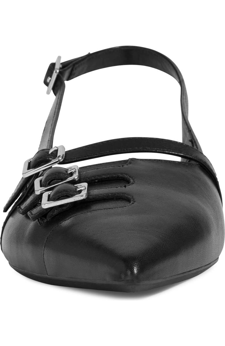 Vagabond Shoemakers Hermine Pointed Toe Slingback Flat, Alternate, color, Black