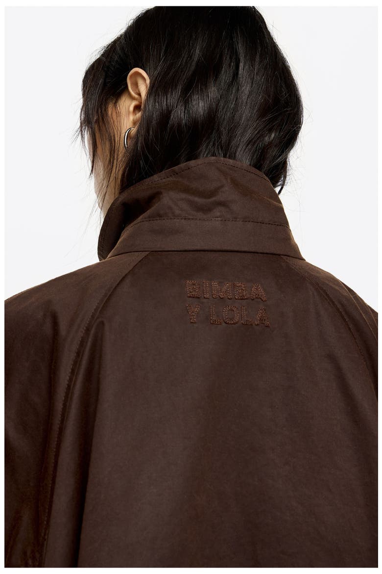 Coated A-Line Trench, Alternate, color, DARK BROWN