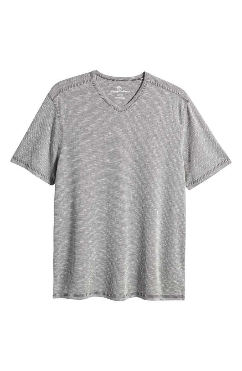 Tommy Bahama Cape Cayo V-Neck T-Shirt, Alternate, color, Coal