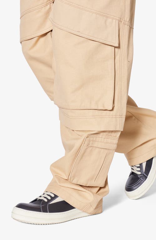 Mnml Baggy Slanted Pocket Cargo Pants In Khaki