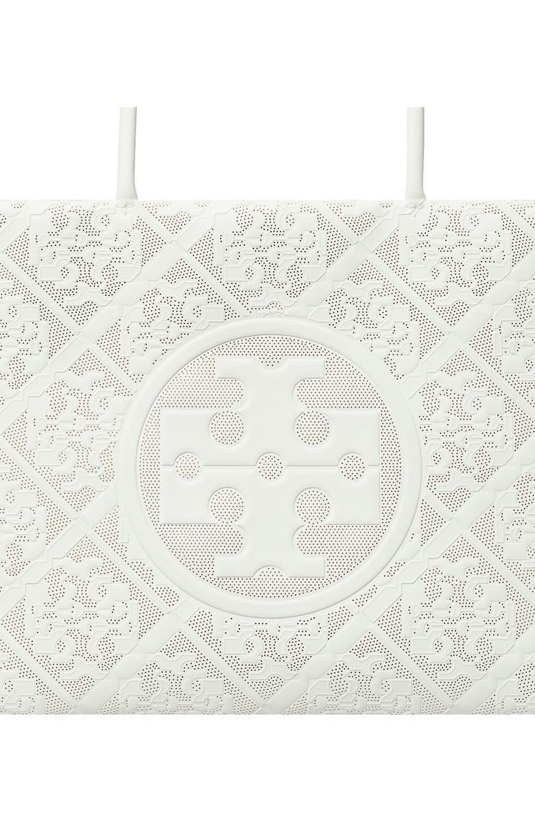 Tory Burch Small Ella Perforated Faux Leather Tote, Alternate, color,