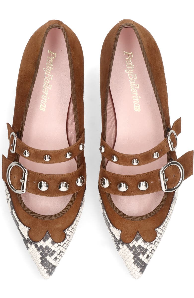 Pretty Ballerinas Double Buckle Cowboy Loafer, Alternate, color, Tan