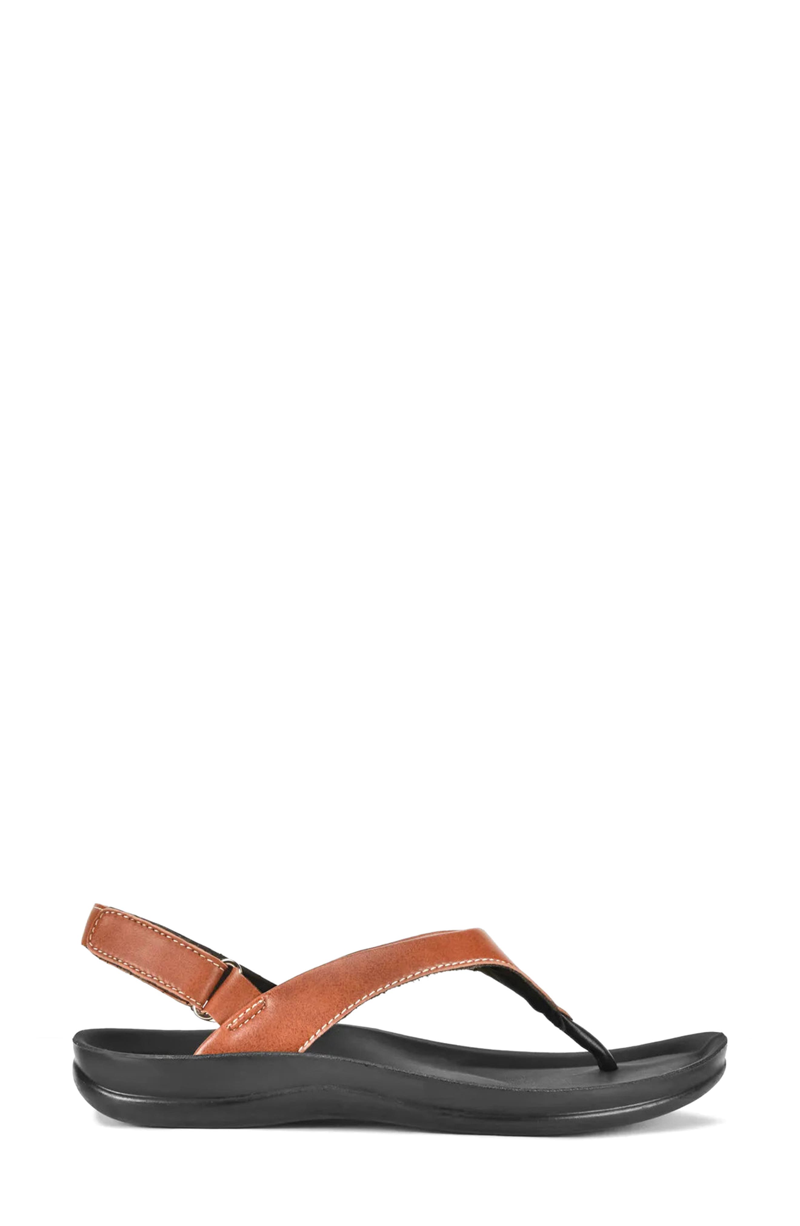 Aura Faux Leather Sandal, Alternate, color, TAN
