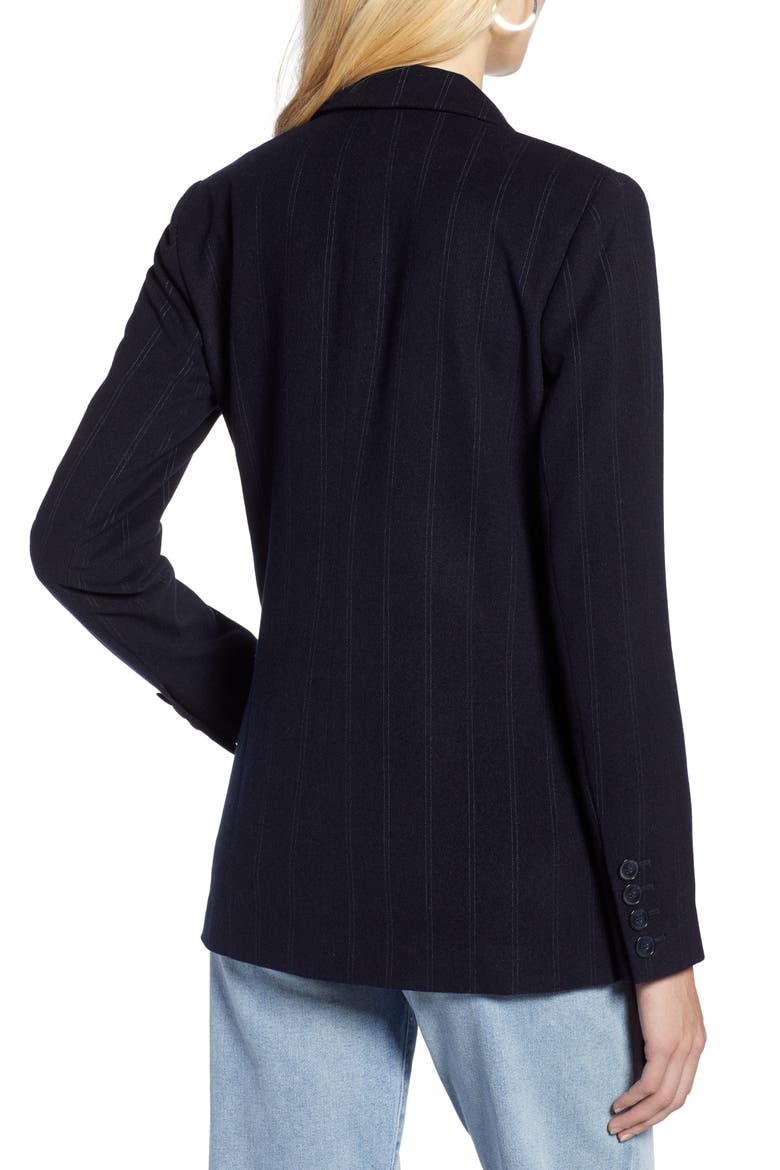 Stripe Suit Jacket, Alternate, color, NAVY PINSTRIPE
