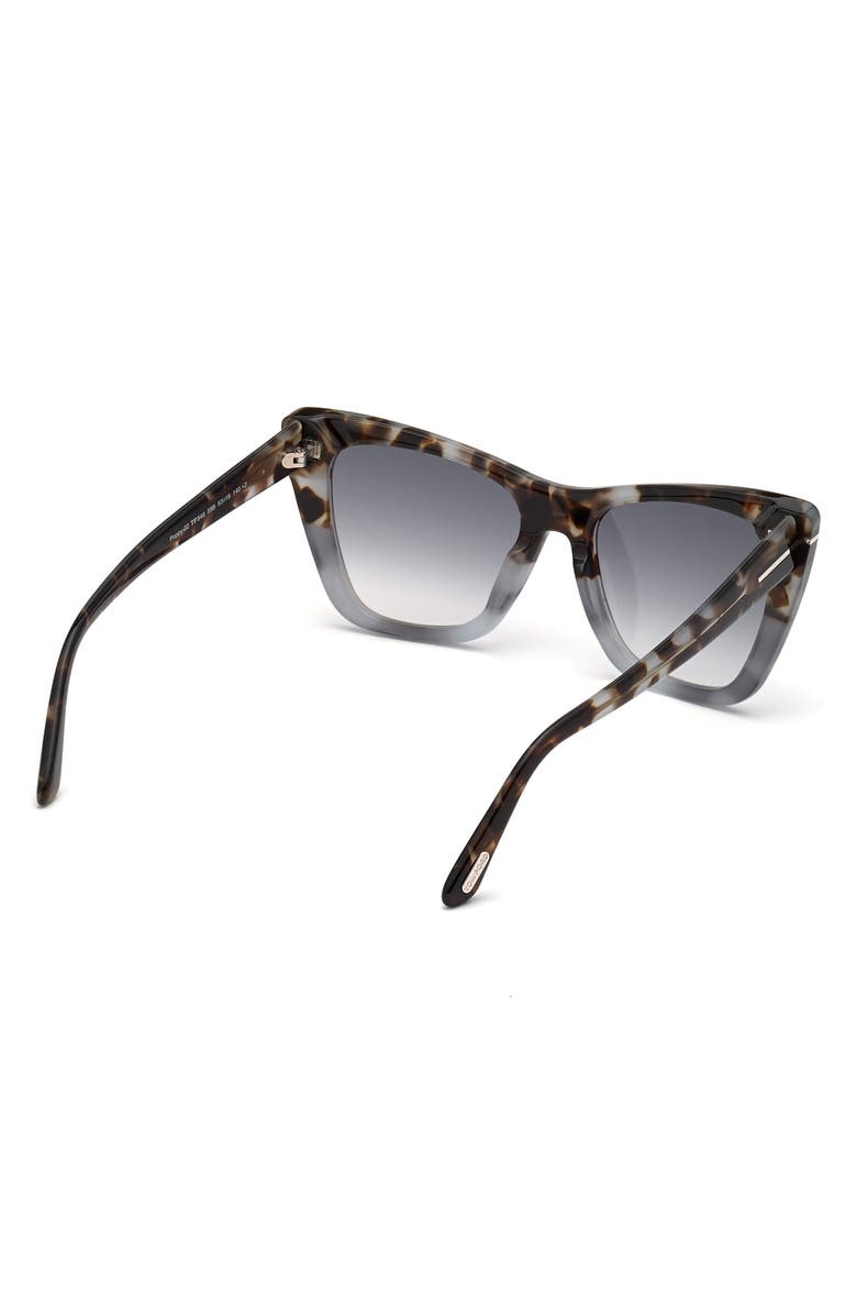 TOM FORD Poppy 53mm Cat Eye Sunglasses, Alternate, color, 