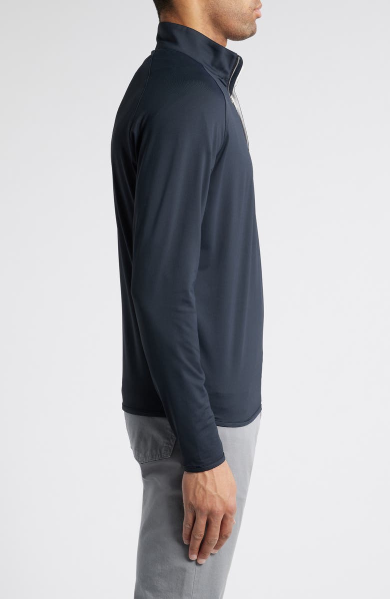 Peter Millar Crown Crafted Stealth Performance Quarter Zip Pullover, Alternate, color, Black