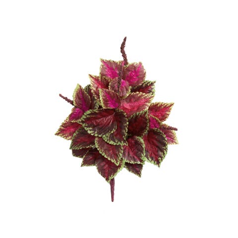 23-in Coleus Bush Artificial Plant (Set of 6)