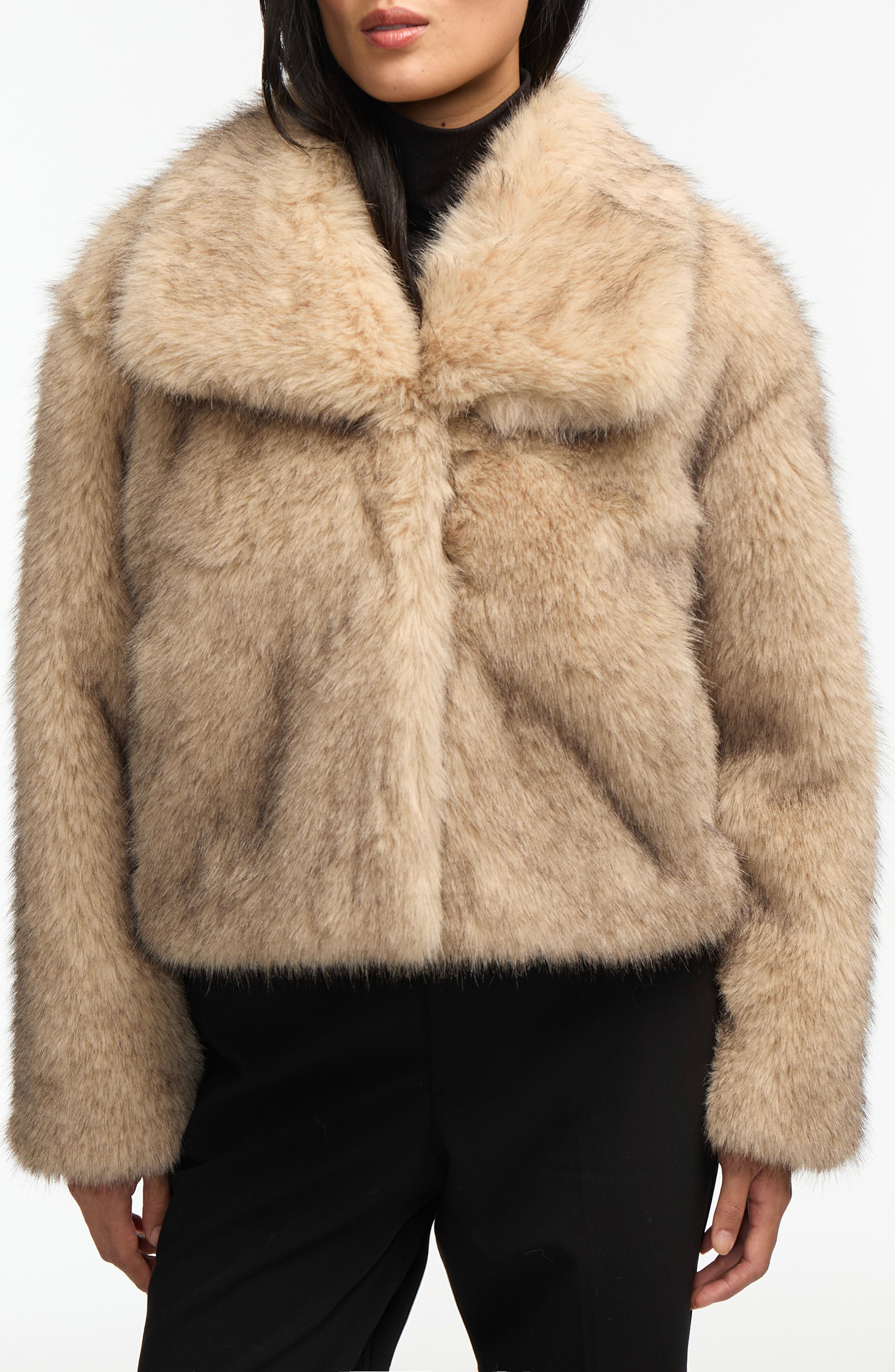 Faux Fur Crop Jacket