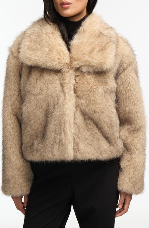 Faux Fur Crop Jacket