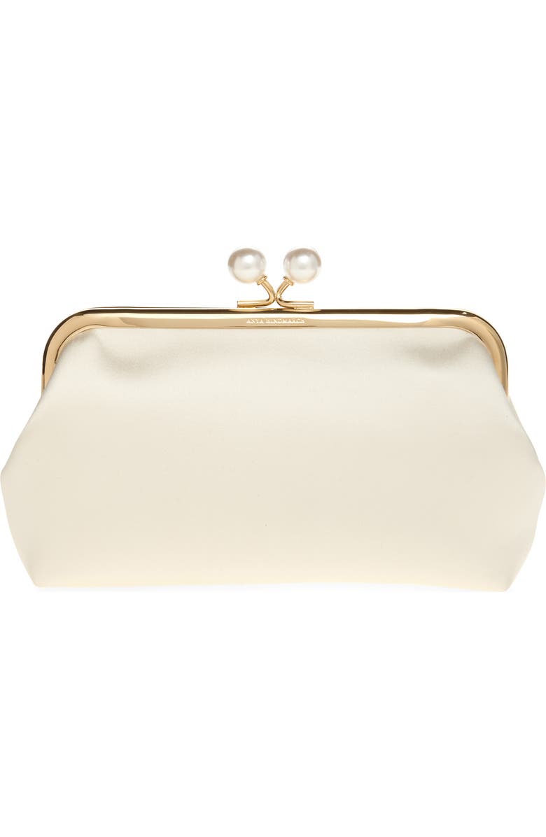 Anya Hindmarch Maud Satin Clutch, Main, color,