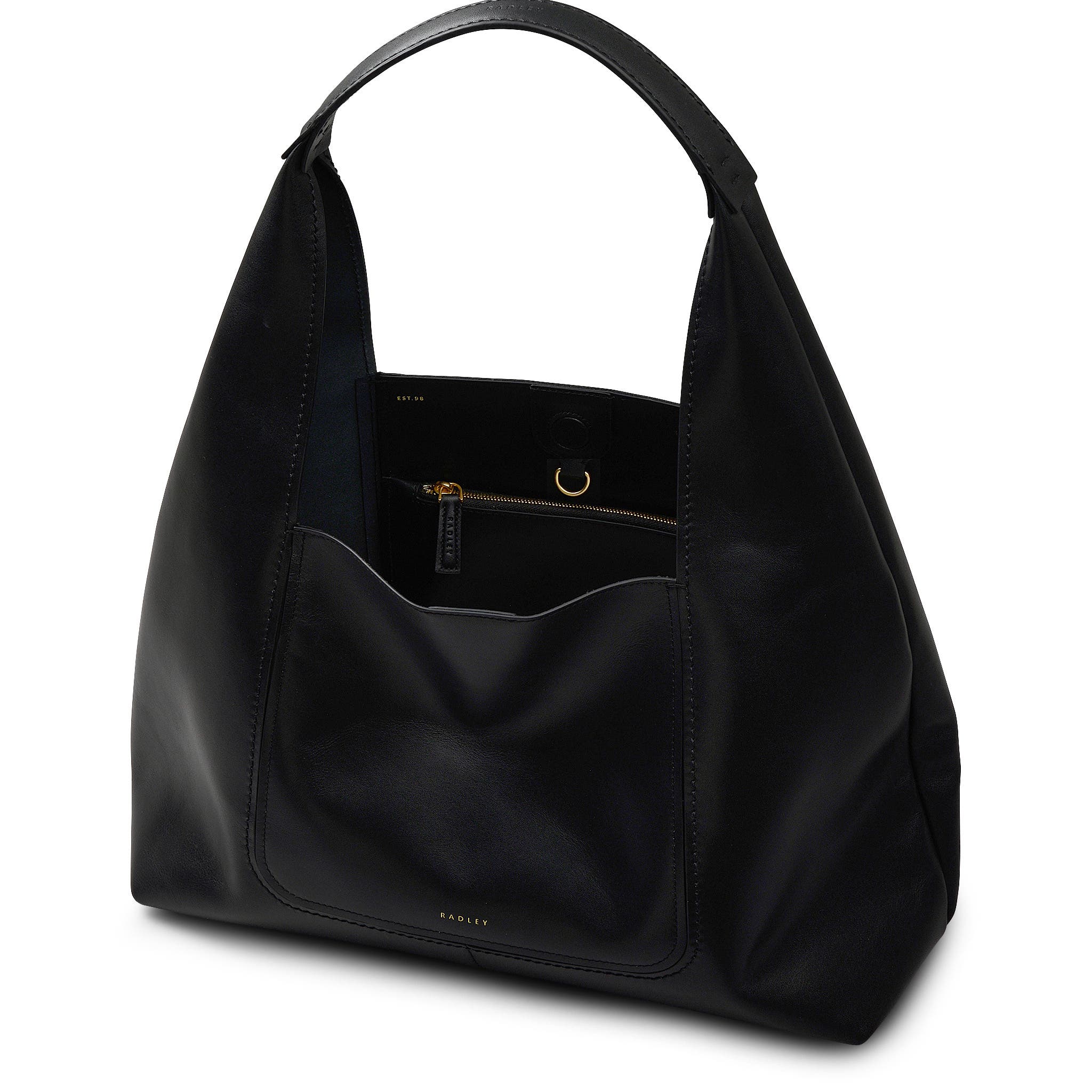 Radley The Maudie Large Open Top Shoulder Bag, Alternate, color, Black