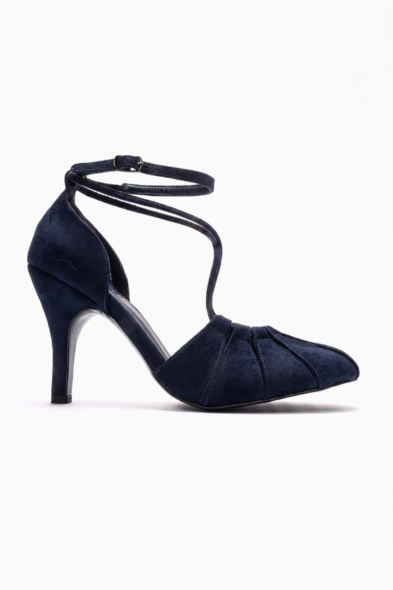 Eliza Stiletto Pump, Alternate, color, Navy Suede