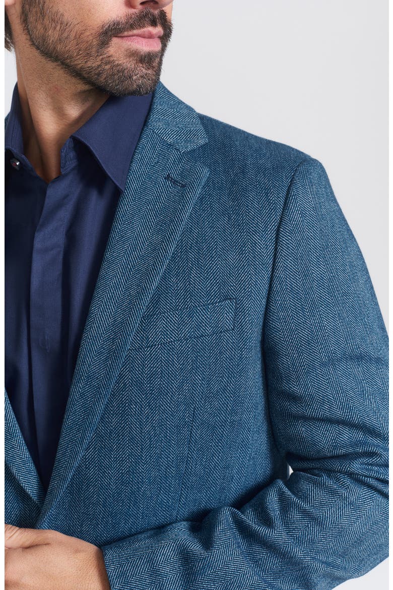 Herringbone Sport Coat, Alternate, color, BLUE