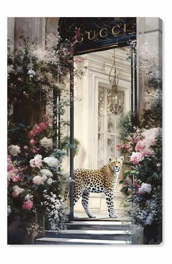 Wynwood Studio Elegant Flower Storefront Canvas Wall Art