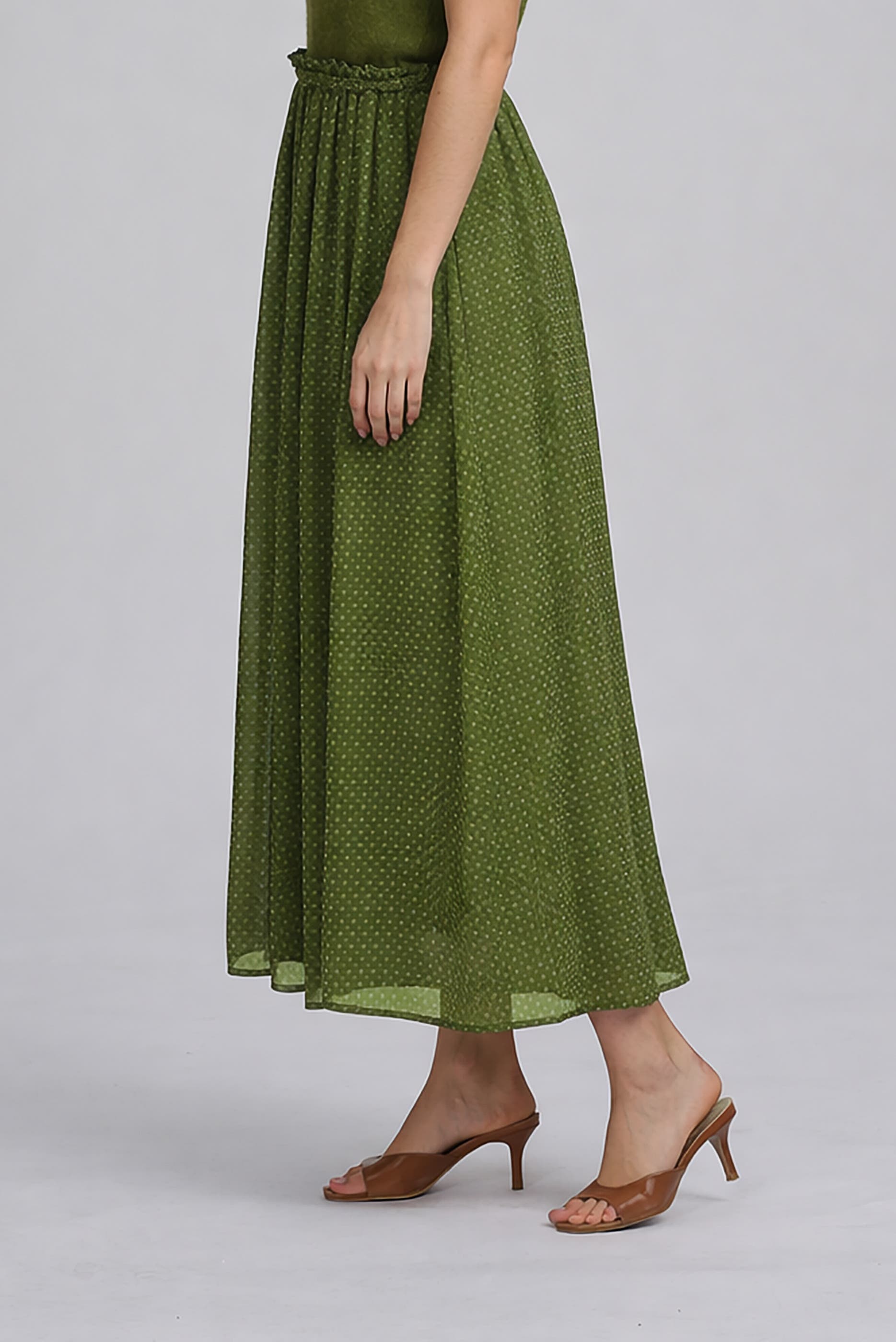 Printed Chiffon Skirt - image 2