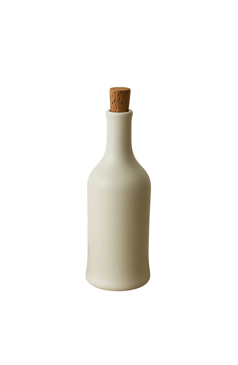 Gharyan Stoneware Brutto Olive Oil Dispenser, Main, color, Matte White