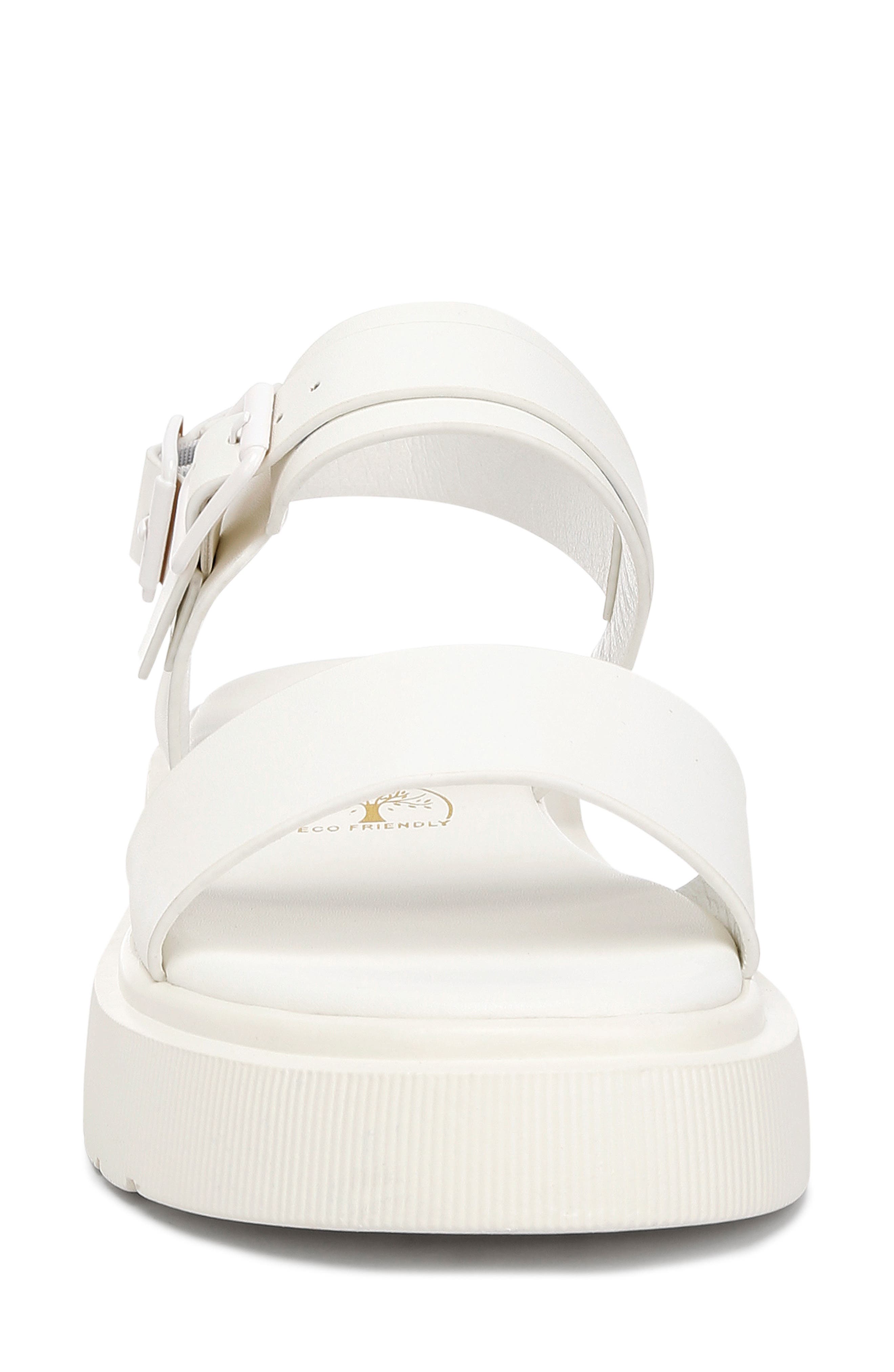 Gladen Faux Leather Platform Sandal, Alternate, color, WHITE