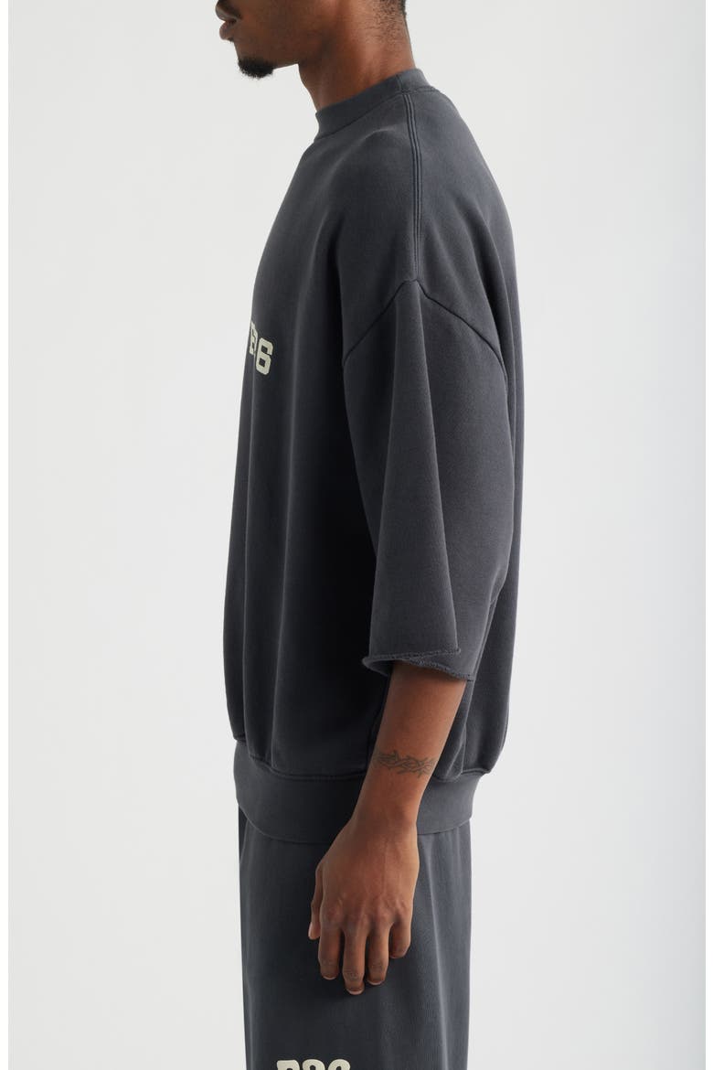 Three-Quarter Sleeve Sweatshirt, Alternate, color, WASHED IRON GREY