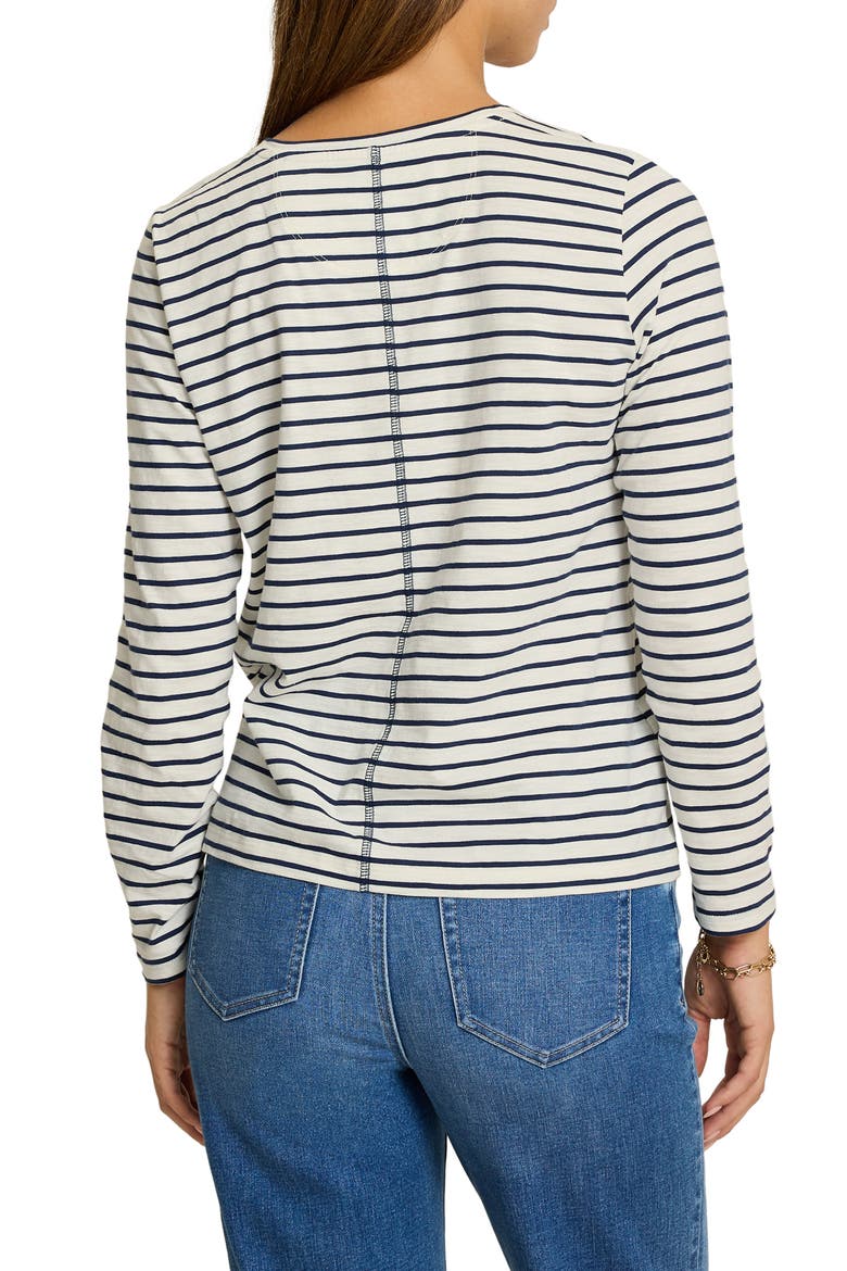 Paradise Breeze Striped Long Sleeve T-Shirt, Alternate, color, COASTLINE