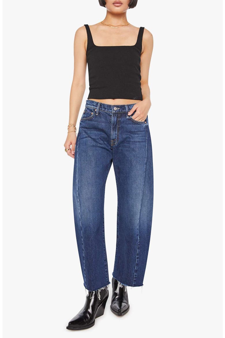 The Full Pipe Flood High Waist Barrel Leg Jeans, Alternate, color, UNPLUGGED