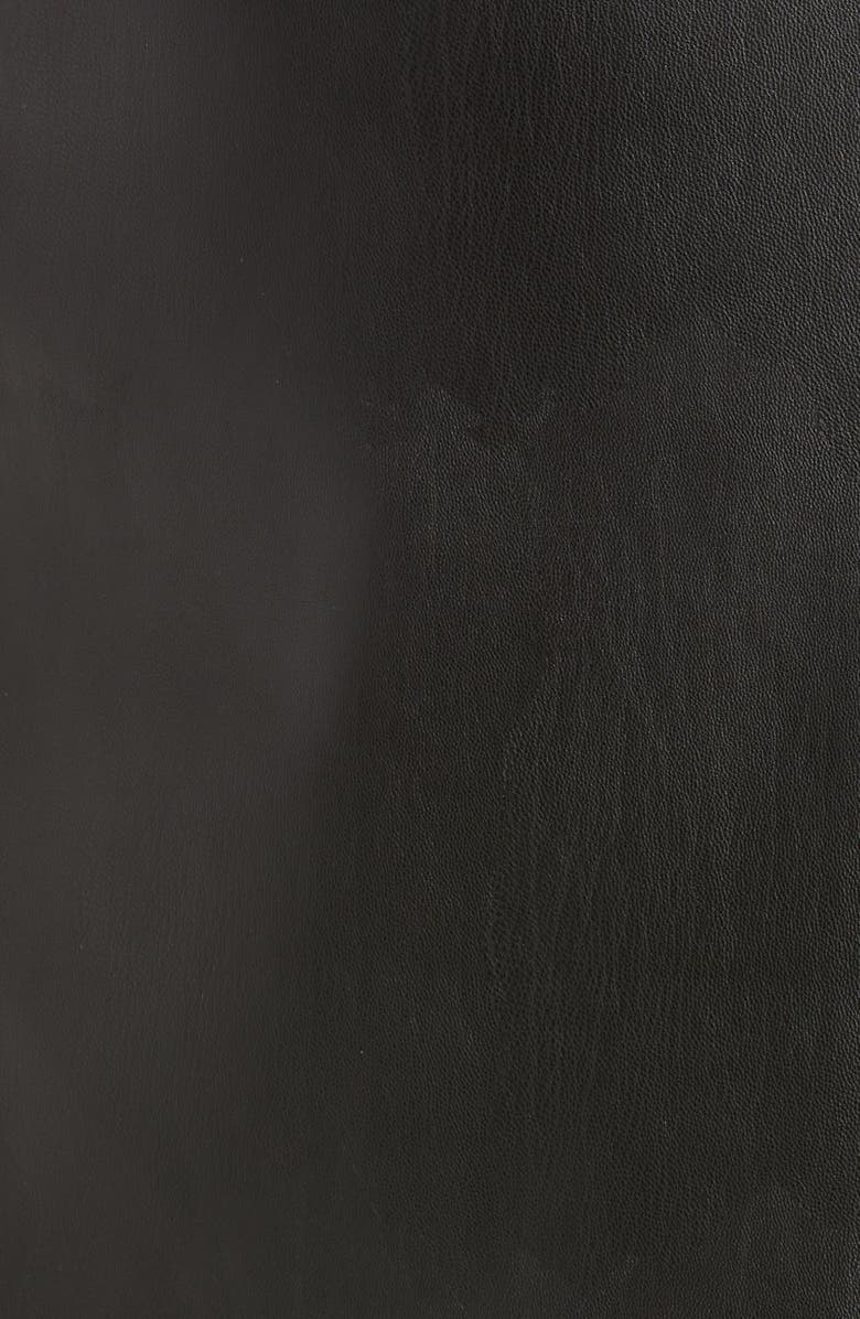 Anne Klein Faux Leather Wrap Skirt, Alternate, color, 