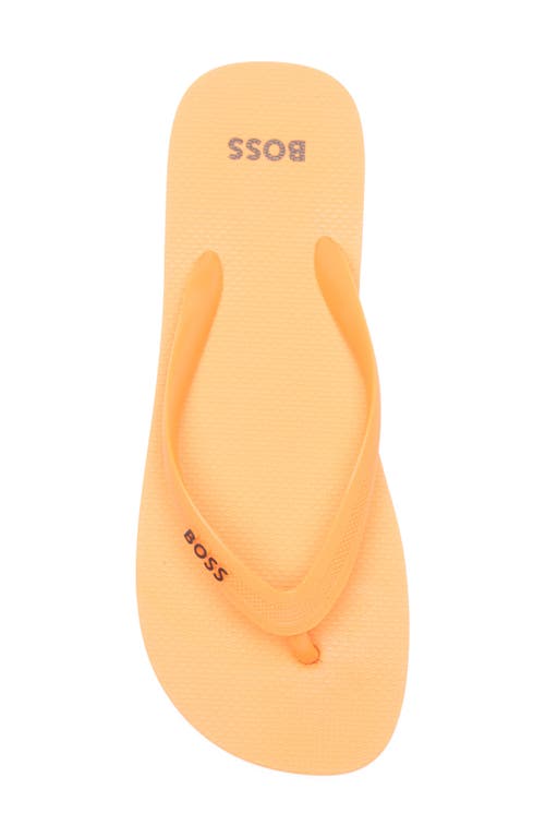 Hugo Boss Boss Pacific Thong Sandal In Open Orange