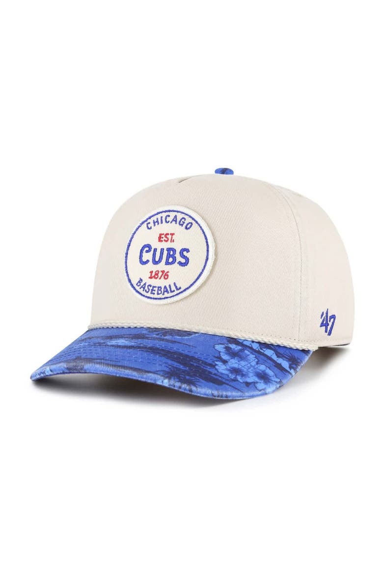 Men's '47 Cream/Navy Chicago Cubs Fiji Rope Hitch Adjustable Hat, Main, color, Cream