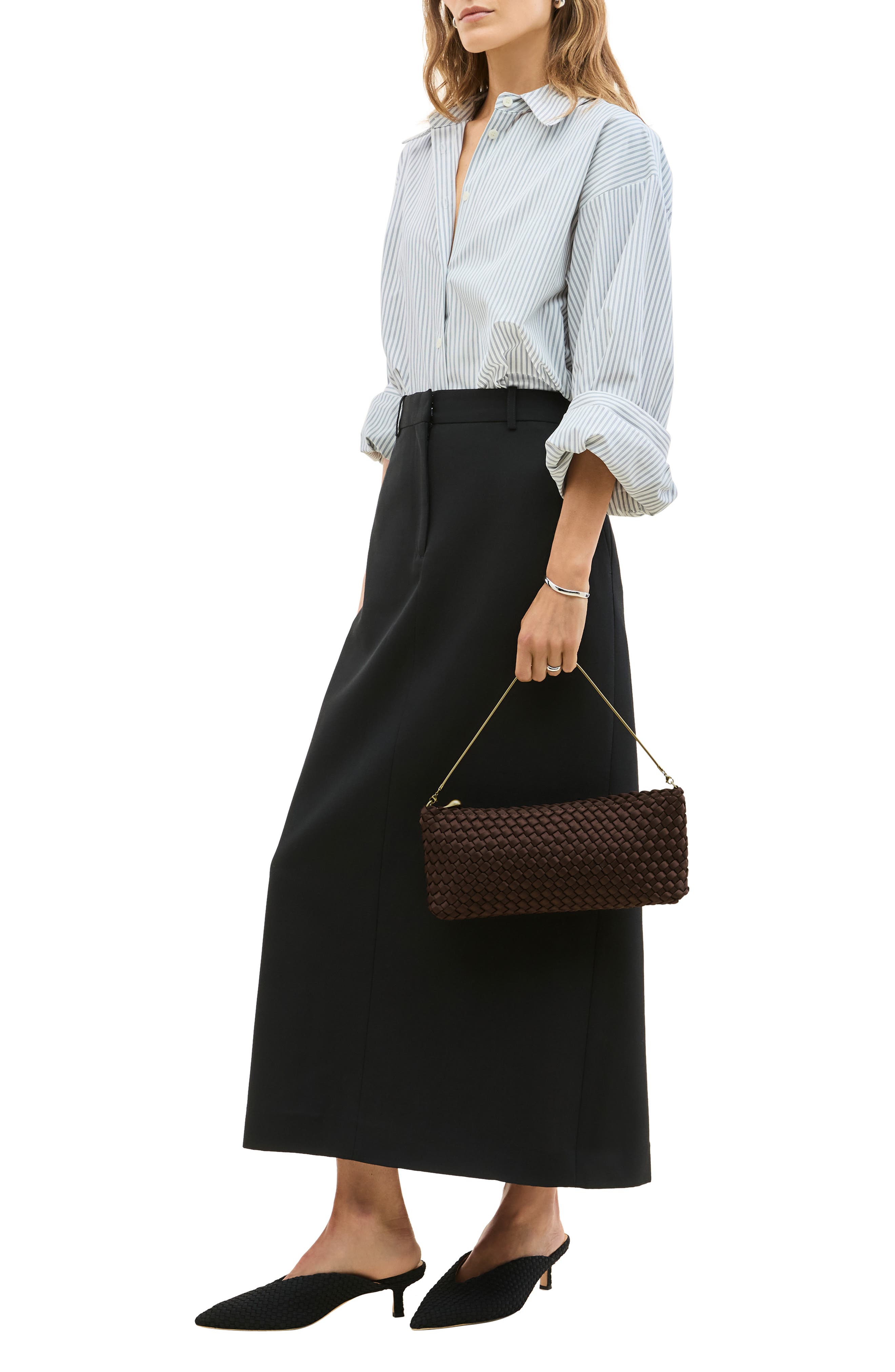 Medium Gala Clutch, Alternate, color, CHOCOLATE