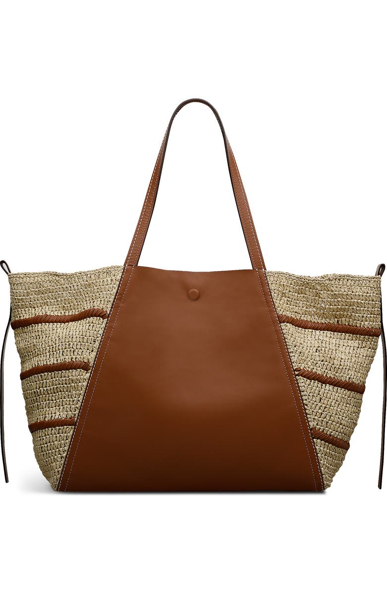 Radley The Delphine - Raffia Extra Large Open Top Woven Tote Bag, Alternate, color, Natural