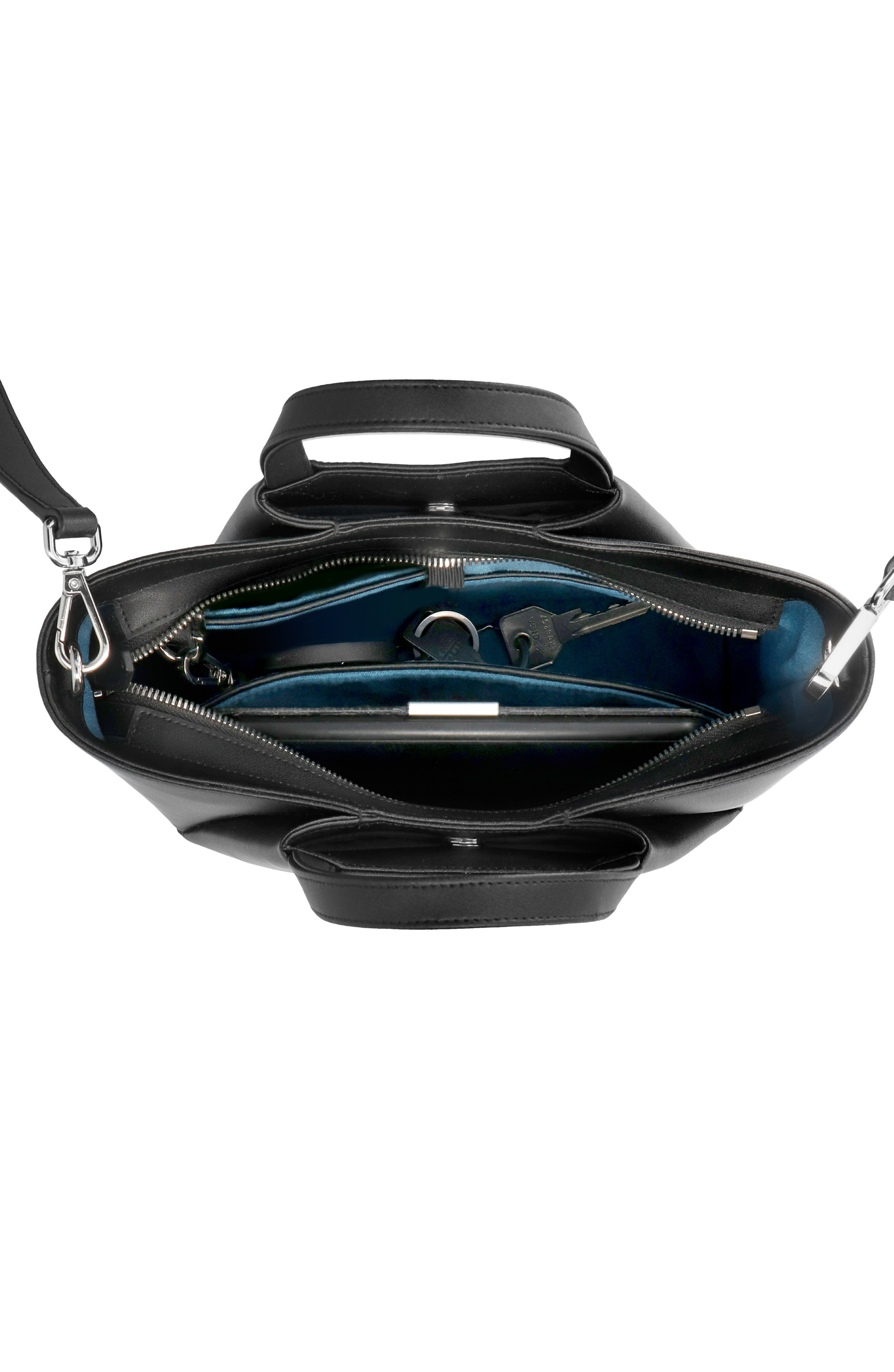 KAAI Mini Pyramid Cross Shoulder Bag, Alternate, color, Black