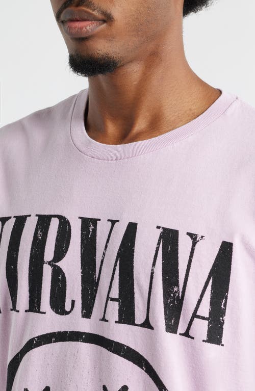 Merch Traffic Nirvana Smiley Live Graphic T-shirt In Pink