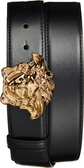 Versace Medusa Head Red Leather Belt shops