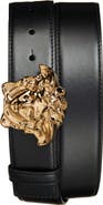 Versace Medusa Head Leather Belt