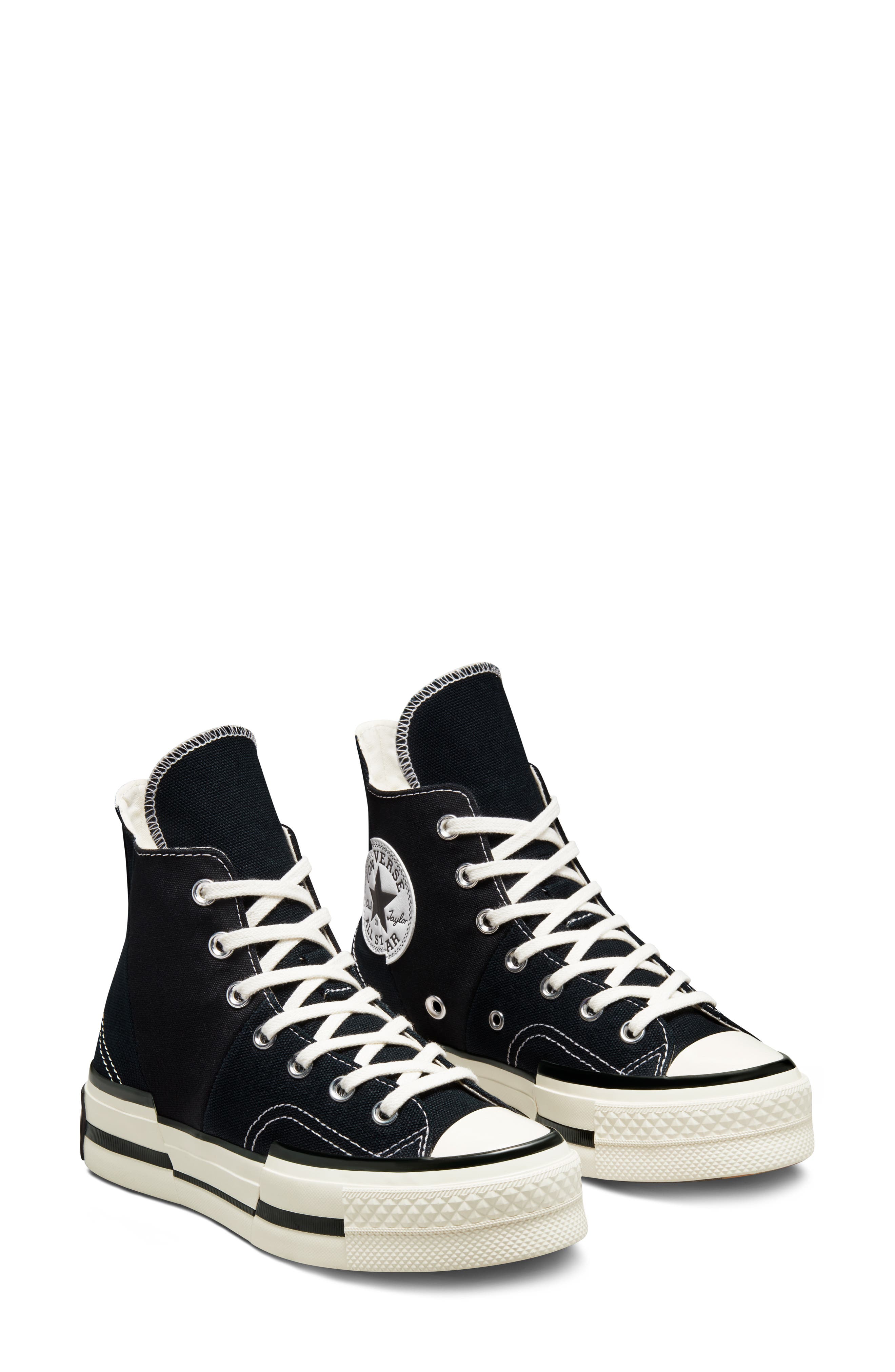Converse Chuck Taylor<sup>®</sup> All Star<sup>®</sup> 70 Plus High Top Platform Sneaker, Alternate, color, 