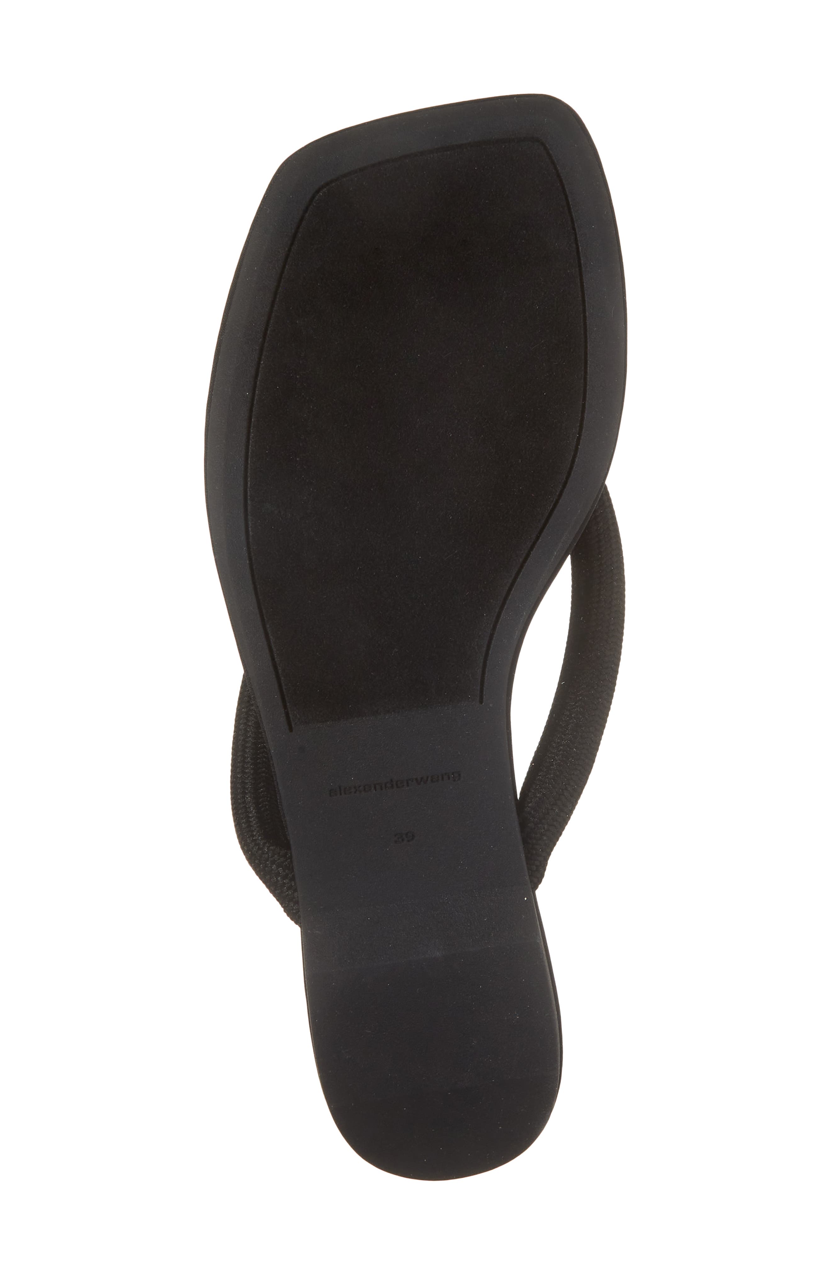 Alexander Wang Jenna Tubular Strap Flip Flop, Alternate, color, Black
