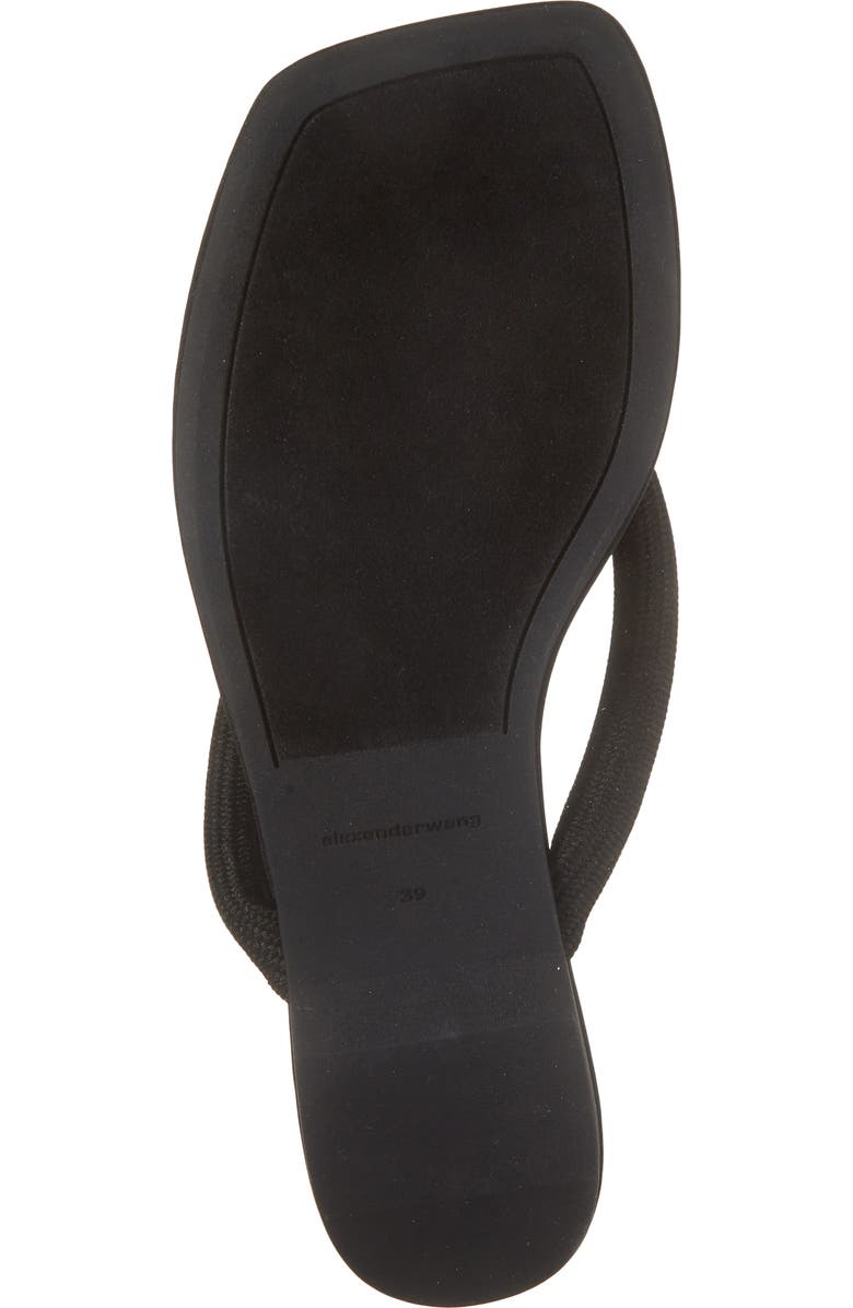 Alexander Wang Jenna Tubular Strap Flip Flop, Alternate, color, Black