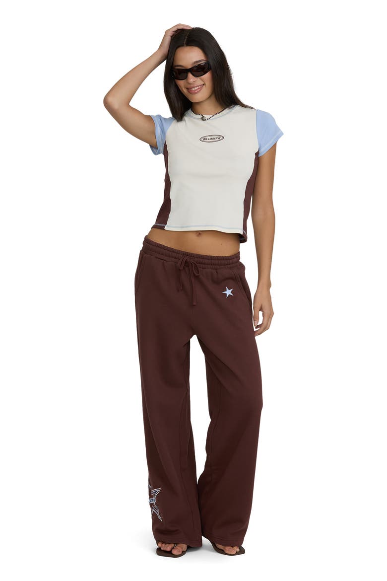 Star Crossed Fleece Pants, Alternate, color, TEAK