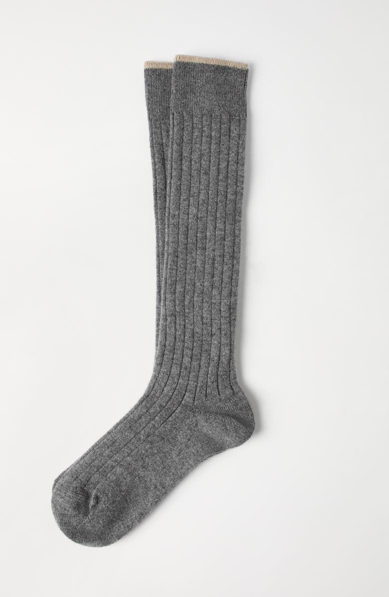 Brunello Cucinelli Rib knit socks, Alternate, color, 