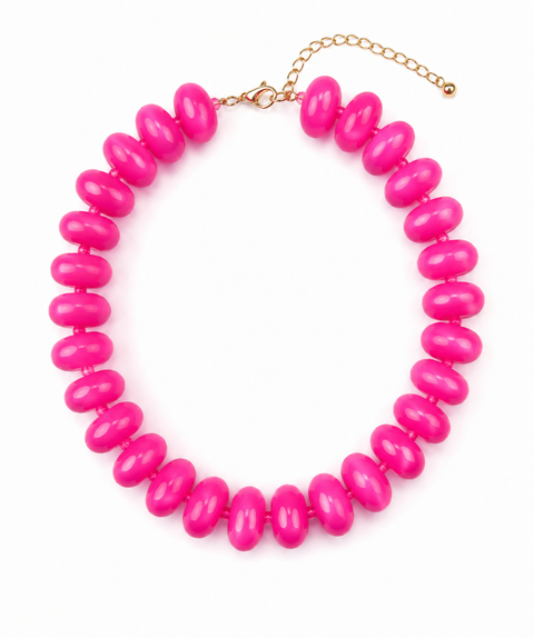 Hot Pink Statement Necklace