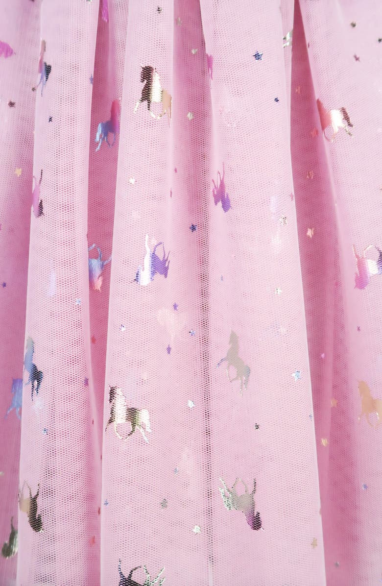 Zunie Kids' Unicorn Ruffle Mesh Tutu Dress, Alternate, color, 