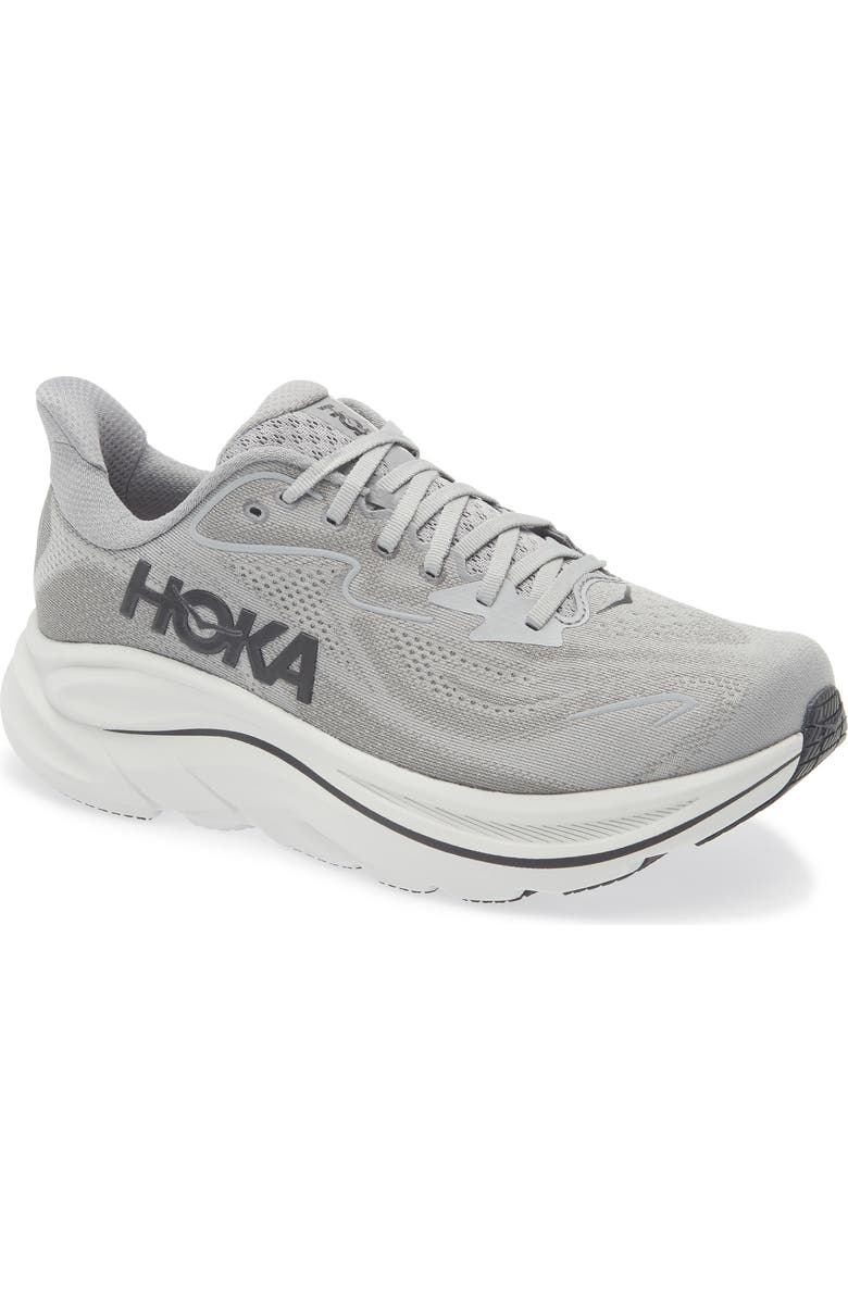 HOKA Clifton 10 Running Shoe - Wide Width Available, Main, color, Galactic Grey / Asteroid