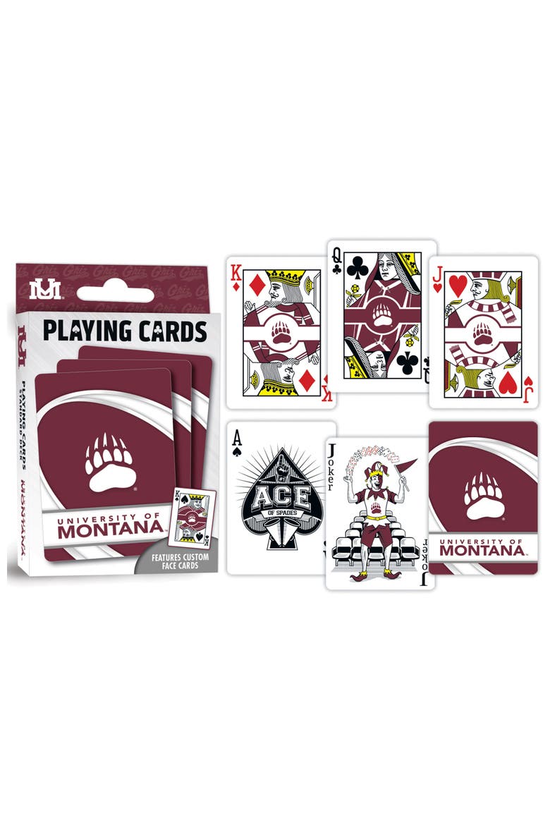 Montana Grizzlies Playing Cards, Alternate, color, Multicolor