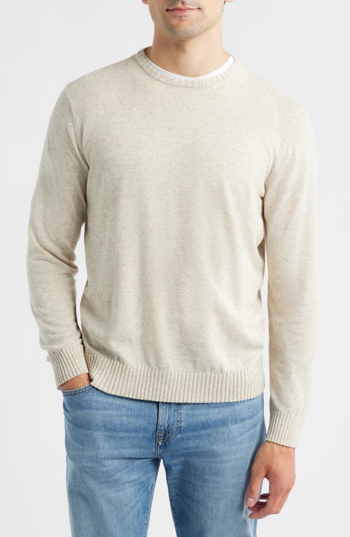 Johnnie-o Albus Neppy Crewneck Sweater In Neutral