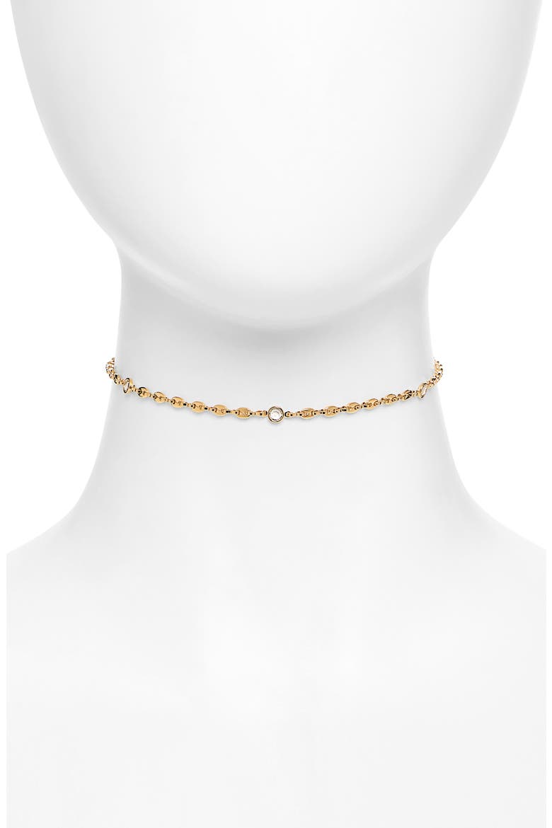 The Tamara Choker Necklace, Main, color, GOLD