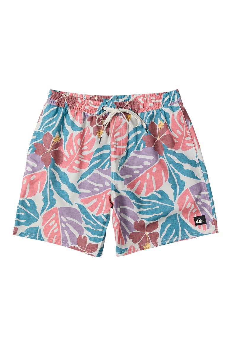 Mix Volley 17" Swim Trunks, Alternate, color, BLUE CORAL