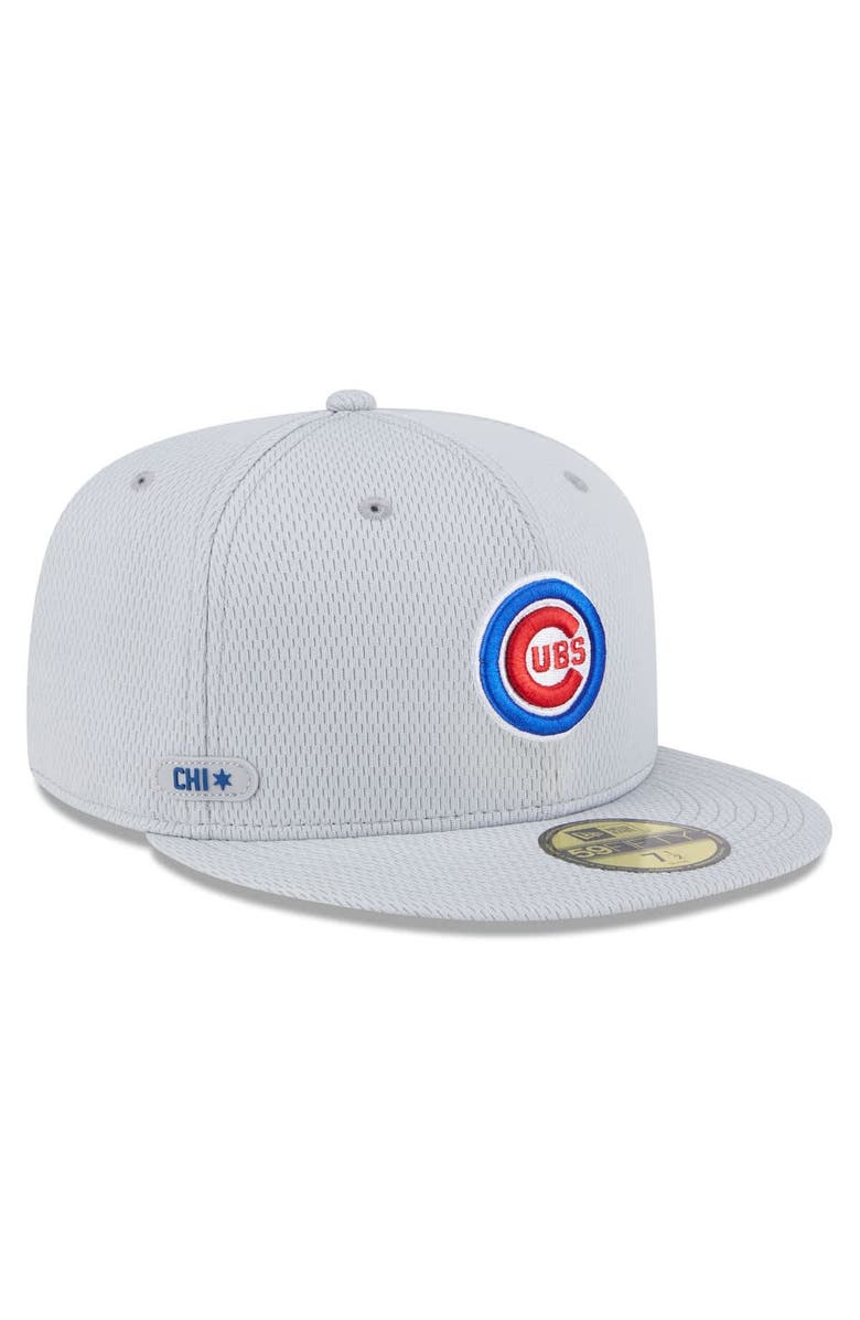 New Era Men's New Era Gray Chicago Cubs 2025 MLB Clubhouse 59FIFTY Fitted Hat, Main, color, Gray