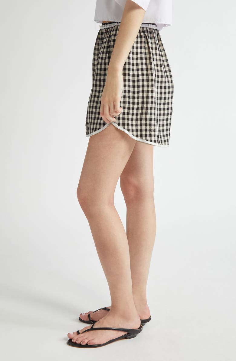 NACKIYÈ Short but Sweet Gingham Check Olympic Shorts, Alternate, color,
