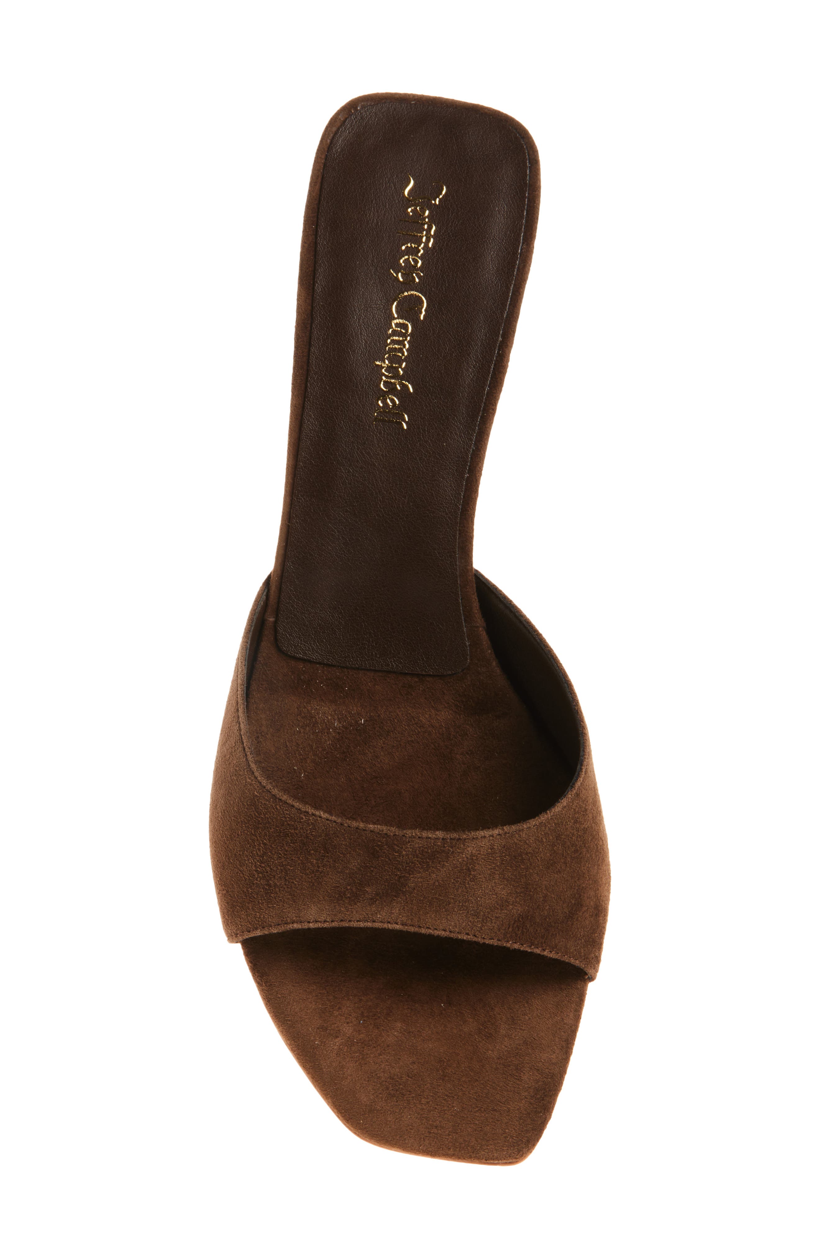 Jeffrey Campbell Cocoa Kitten Heel Slide Sandal, Alternate, color, Brown Suede